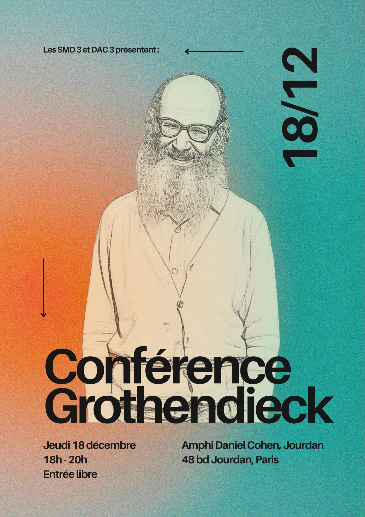 Affiche de la conférence Grothendieck